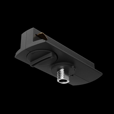 Connector for the track system Technical TRA011-1-A-B, 8,2x3.2x3 cm, black color-5
