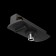 Connector for the track system Technical TRA011-1-A-B, 8,2x3.2x3 cm, black color