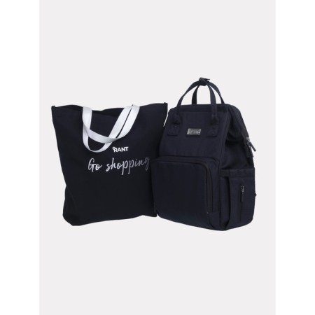 Mom's bag and shopper Rant Shopping Set Midnight, black color