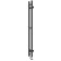 Electric heated towel rail Laris Prime Chekch, 80x1200 mm, 2 crossbars, left, black