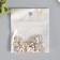 Decor for creativity plastic, enamel "Flower with a gold petal" set of 30 pcs 1.2x1.2 cm