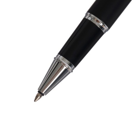 Handle Gift ball in the leatherette case, black body with silver-4