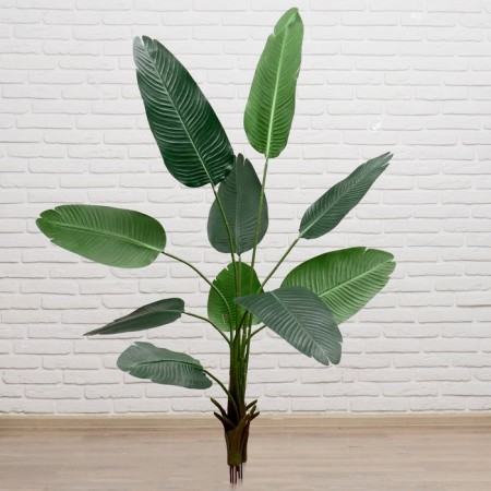 Artificial tree "Long sheet" 150 cm (leaves 36x22, 44x24, 53x26 cm)