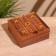 Board game 2B1 (crossbreeds + saltter) 11.5x11.5x5 cm, tree shisham