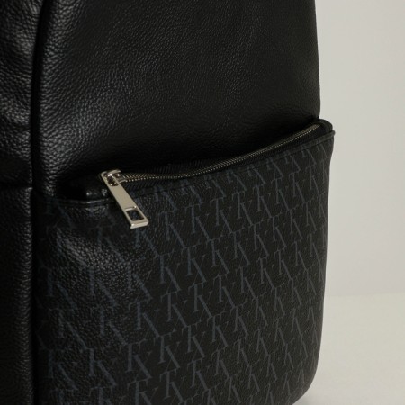 Women's backpack city, Textura, black color-5