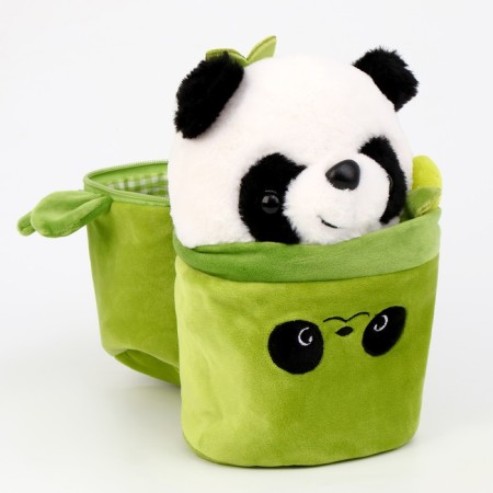 Soft toy "Panda in a bag", 25 cm-5