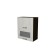 Cabinet with lifting door and window, 60x30x72 cm, wenge, oak Gray