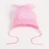 Children's hat, pink color, size 44-46