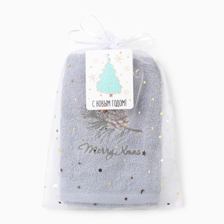 Tainted towel "bump" 30x60 cm, 100% cotton, 340 g/m2-4