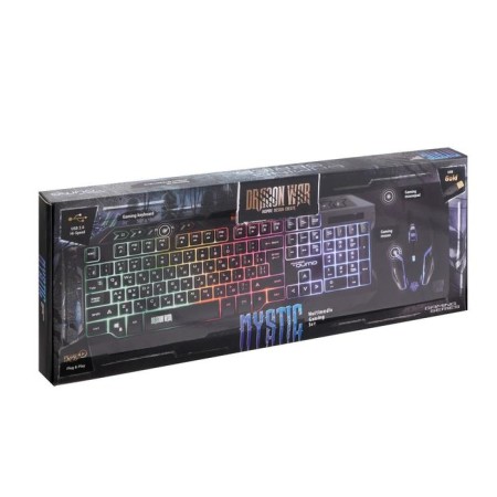 Keyboard set+mouse+Carpet Qumo Mystic K58/M76, Wending, Membram, 3200 DPI, USB, Black-18