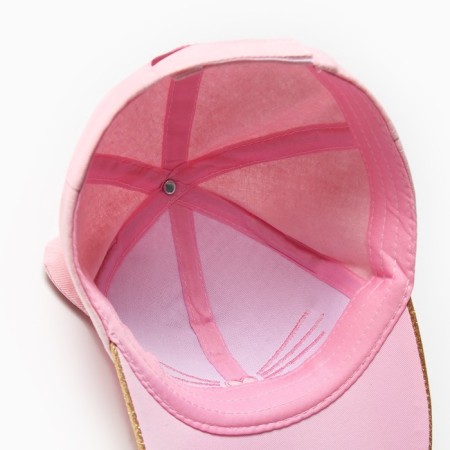 Cap for girls minku "cat" color pink, river 52-3