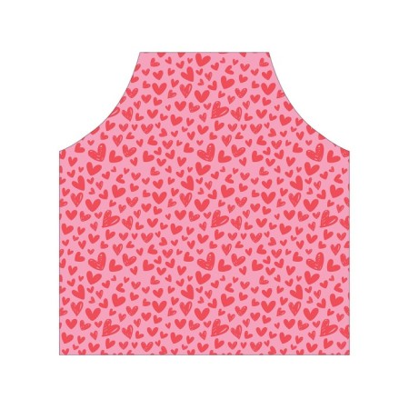 Apron kitchen with a photocrint "Hearts of Love", adjustable, size OS-2
