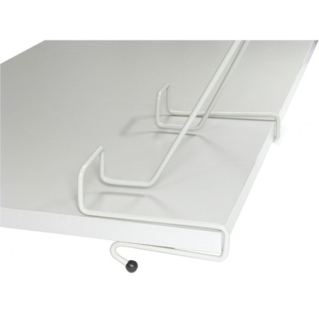 Book stand, metal, for a desk up to 20 mm thick, gray-2