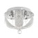 Chandelier 5844/300 CR chrome 3x40W E14 LED PDU 30x30x19cm
