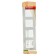 Frame Legrand Etika 672504, four -seater, white