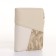 Women's wallet on the button, beige color