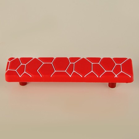Handle of the children's bracket KID 031, "Web", m/o 96 mm, rubber, red-1