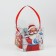 PVS gift box, Santa Claus, 10 x 10 x 10 cm, New Year