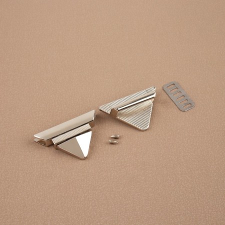 Bag Fraille, 4.5 × 2.9 cm, pearl silver color-2