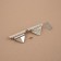 Bag Fraille, 4.5 × 2.9 cm, pearl silver color