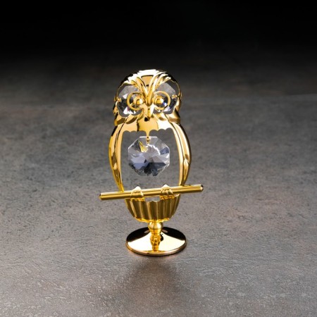 Souvenir "Owl", 9x5x3 cm, with crystals