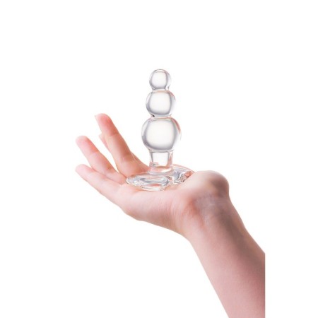 Sexus Glass anal plug, glass, transparent, 10.5 cm, d = 3.5 cm-2