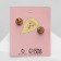 Set of icons (2 pcs.) "Pizza and beer", colored in gold