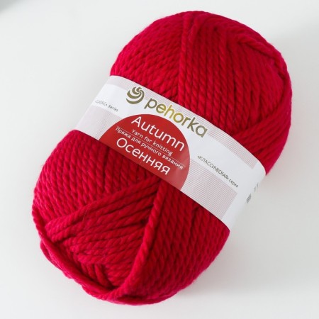 Autumn yarn 25% wool, 75% pan 150m/200g (439-raspberry)-1