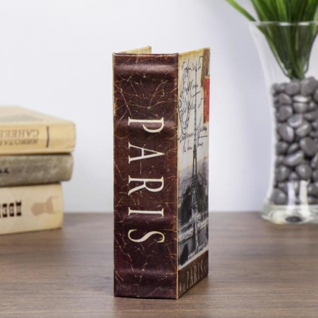 Safe-book tree silk "Panorama Paris" 17x11x5 cm-3