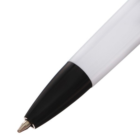 Handle Automatic Ballic Calligrata, 1.0mm, clip 1 x 5cm, under the logo, white body with black, blue rod-2