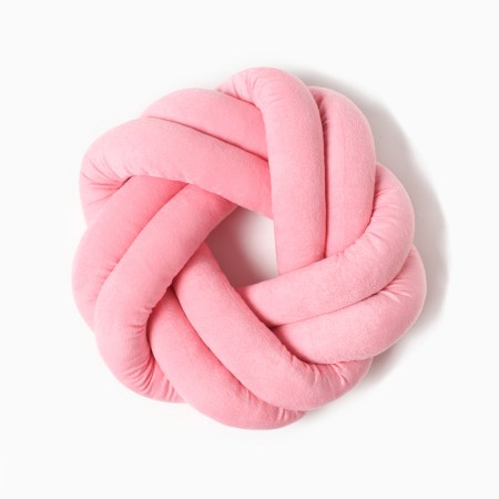 Pillow-Susel "Ethel", D = 33cm, pink color, velor