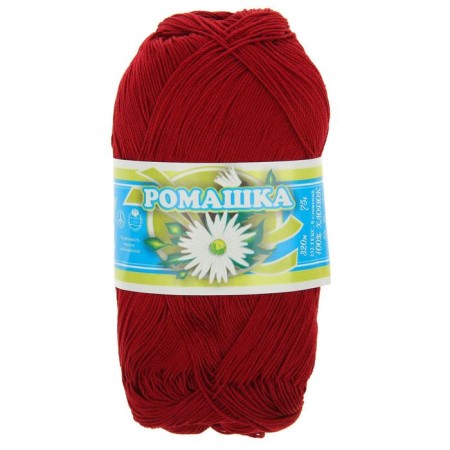 Knitting threads "Chamomile" 320m/75g 100% Mercerized cotton color 1204-1