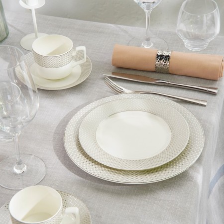 Plates Wy Eternal, D = 25.5 cm, dining, set 2 pcs, porcelain-1