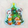 Maxi - puzzles toy for playing in the bathtub "New Year tree", 7 details, EVA