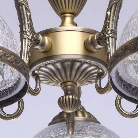 Amanda chandelier, 5x60W E27, bronze-11