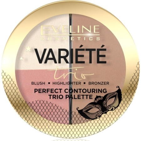Palette for contouring Eveline Variete, tone 02 Medium, 10 g