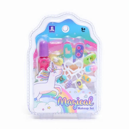 A set of cosmetics for the girl "Magic Unicorn", with false nails