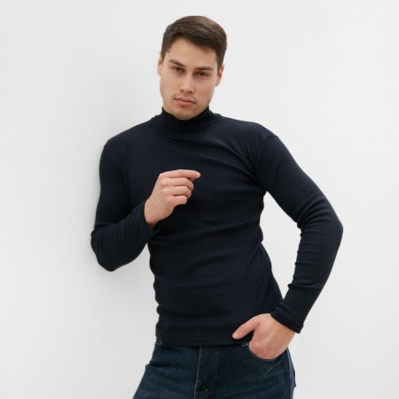 Male turtleneck, dark blue color, size 48