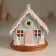 Souvenir Polystone Light "Gingerbread House with Christmas tree" Sephire 12.5x12.5x12.5 cm