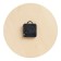 Wall clock, series: interior, "peonies", discrete move, d-23.5 cm
