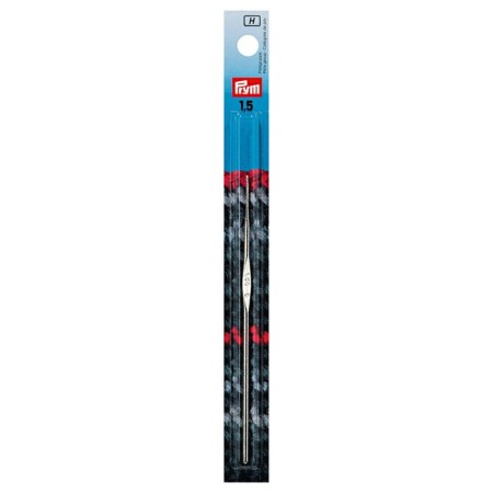 IMRA hook for thin yarn without a handle, steel, with a guide area, 1.5 mm