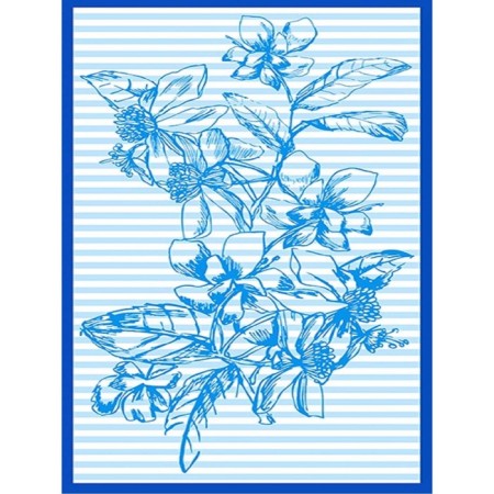 Towel kitchen Marie Sanna Flower Study 35x60cm, Rogozhka, 150g/m, HL100%-1
