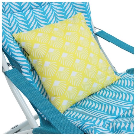 Swess chair, mattress+pillow, turquoise color-6