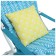 Swess chair, mattress+pillow, turquoise color