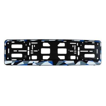 Frame for a car number, book, blue, "avant -garde"-1