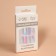 Falbled nails “Leaflets”, 12 pcs, with adhesive plates, ballerina shape, multi -colored