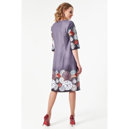 Female dress, size 46, purple color-7