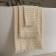 Terry towel Pasionaria "Wave", 450 gr, size 50x90 cm, cream color