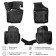 AIRLINE carpets for VW Polo/ Rapid 20-, fasteners, high side, 3D with a handle, in a set 4 pieces 9827