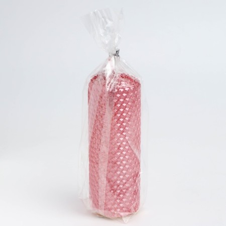 Voschshina candle, 4.5x4.5x12.5 cm, fuchsia metallic-3